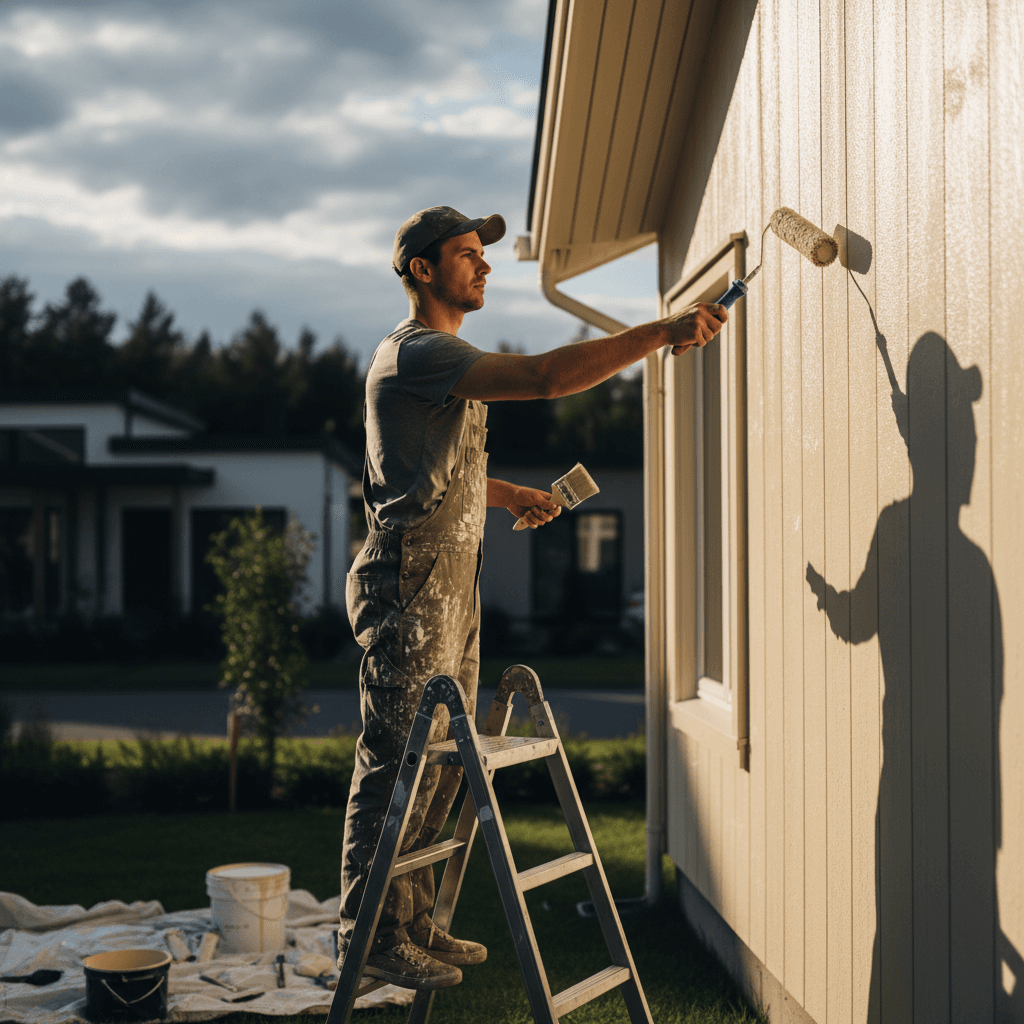 Exterior house painting